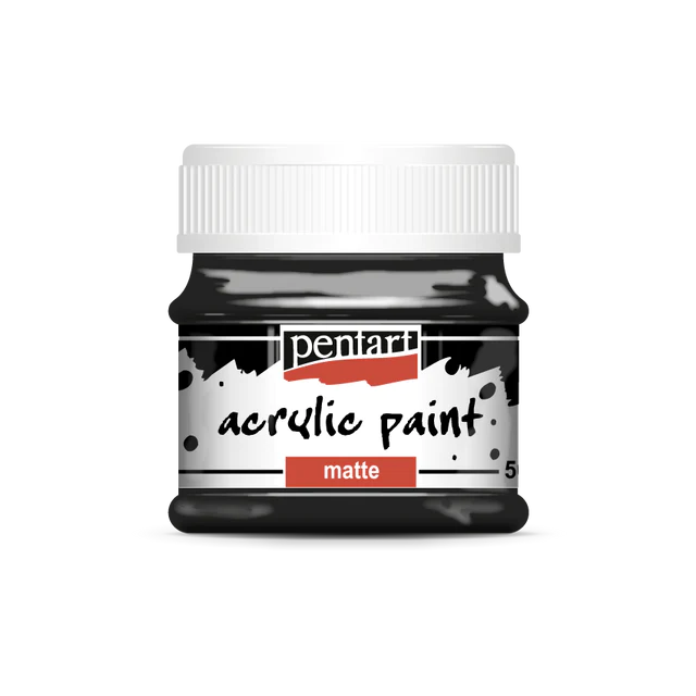 Acrylic paint matte 230 ml black