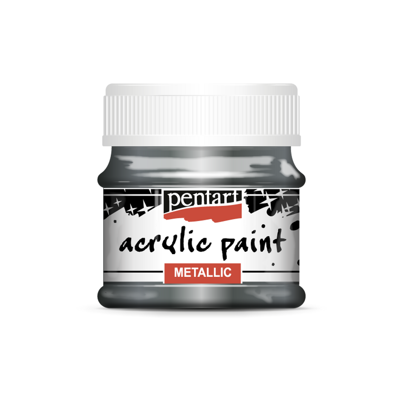 Acrylic paint metallic 50 ml rococo silver