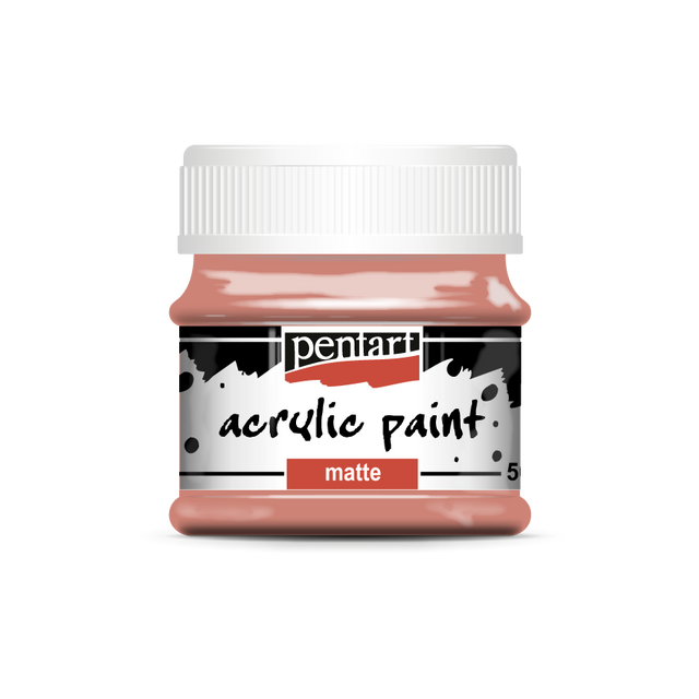 Acrylic paint matte 50 ml coral