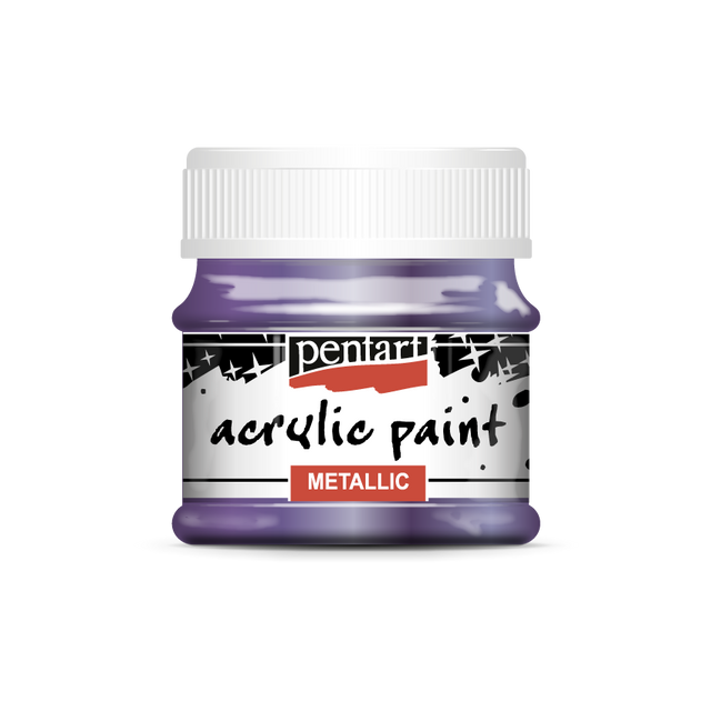 Acrylic paint metallic 50 ml violet