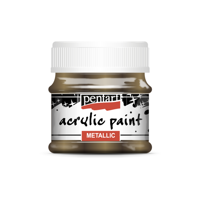 Acrylic paint metallic 50 ml sparkling gold