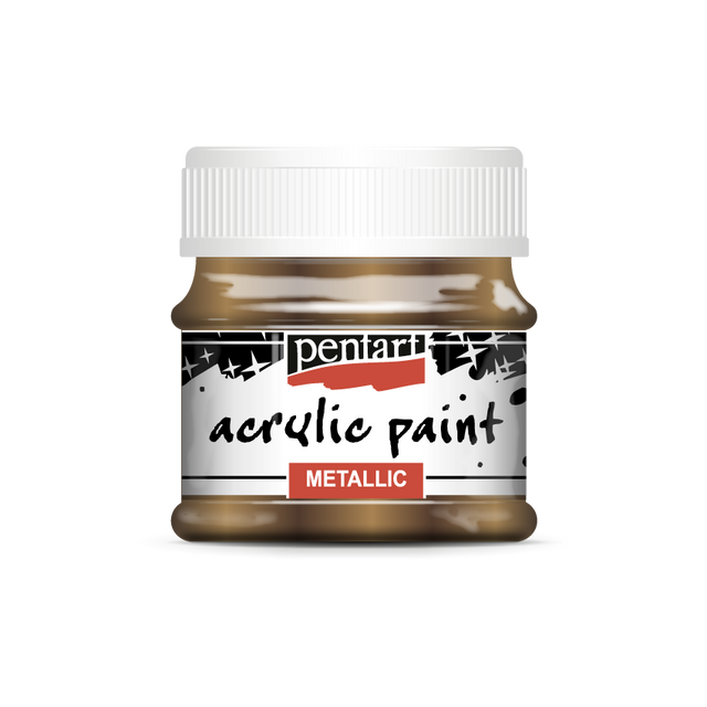 Acrylic paint metallic 50 ml sparkling bronze