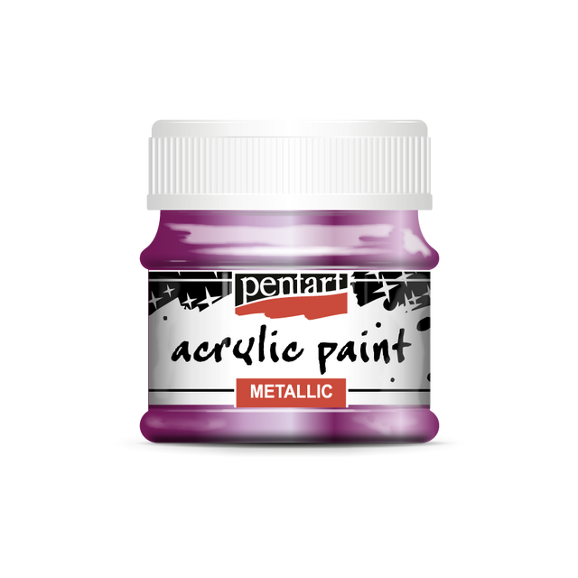 Acrylic paint metallic 50 ml light purple