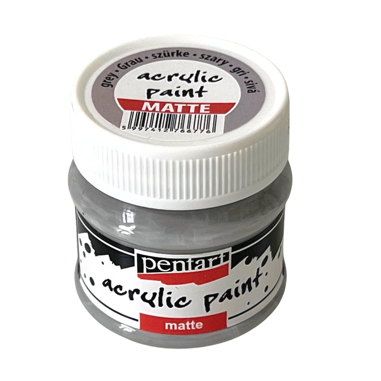 Acrylic paint matte 50 ml grey