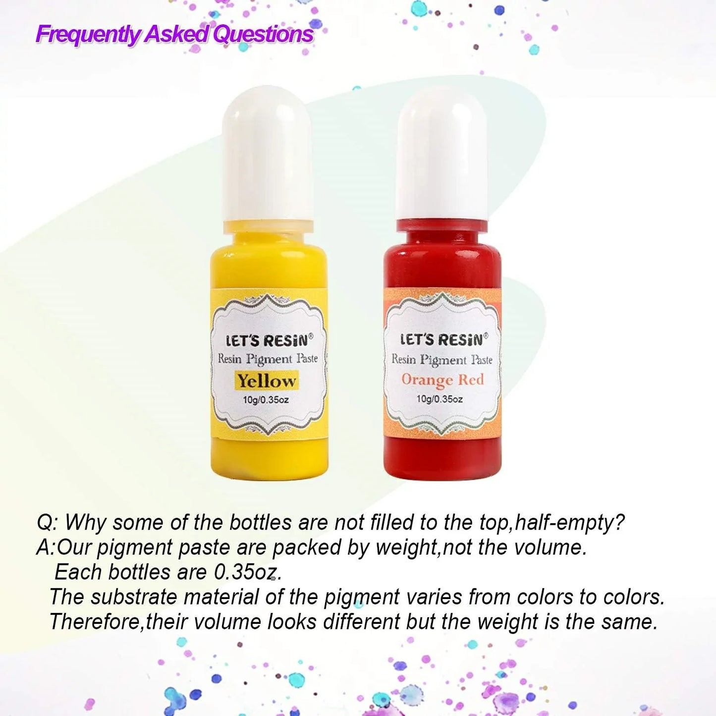 Let´s Resin 10 nyanser av pigment pasta