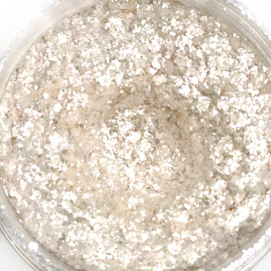 Carat flakes - guld/silver/druzy – köp hos Konstnärsfabriken