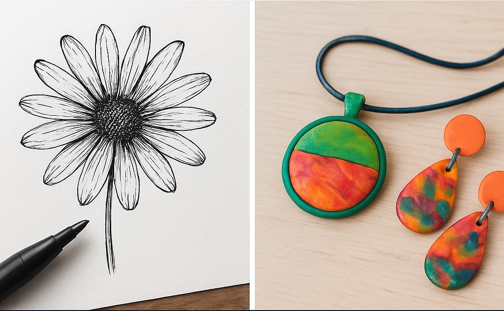 2 Onlineutbildningar - Tusch & smyckesdesign