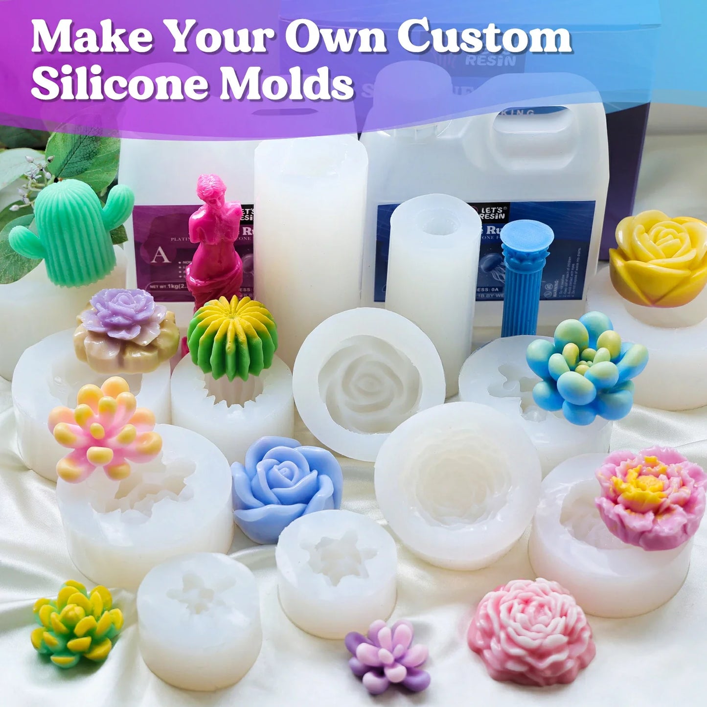 LET'S RESIN Silicone Mold Making 2kg Kit 0A