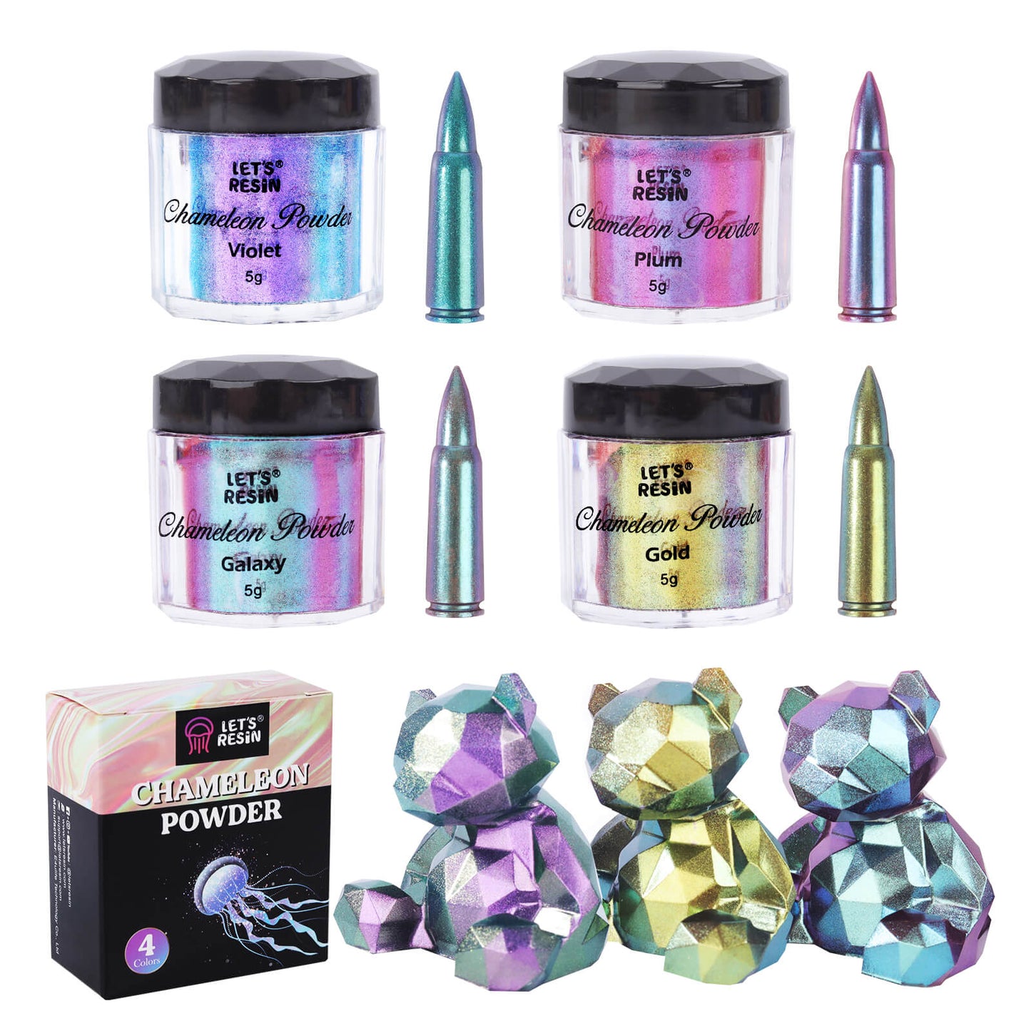 Let's Resin Intense Chameleon Powder - Blue