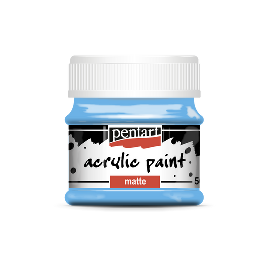 Acrylic paint matte 50 ml light blue