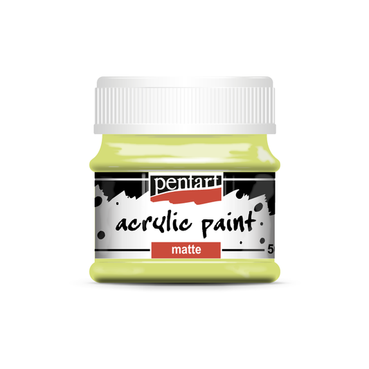 Acrylic paint matte 50 ml lime