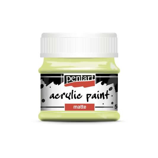 Acrylic paint matte 50 ml lime