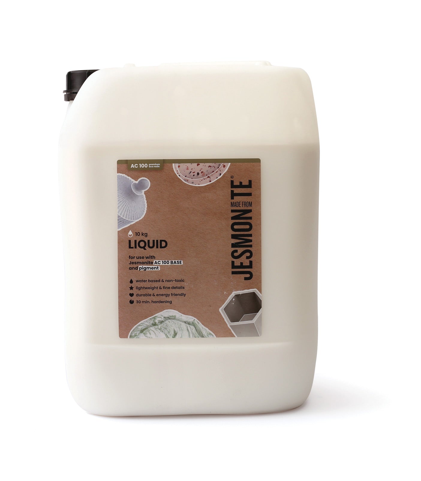 Jesmonite AC100 – 10L Liquid + 25kg Base