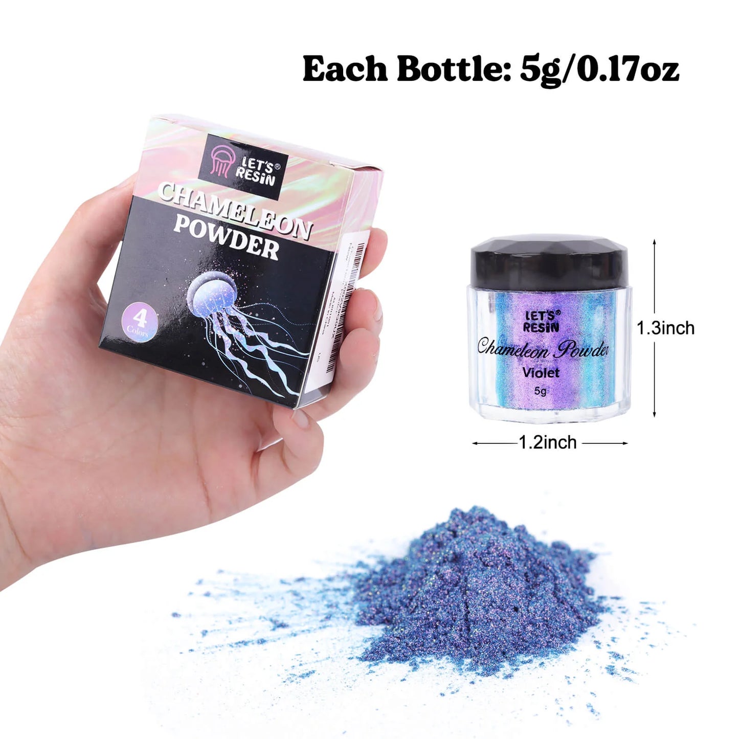 Let's Resin Intense Chameleon Powder - Blue