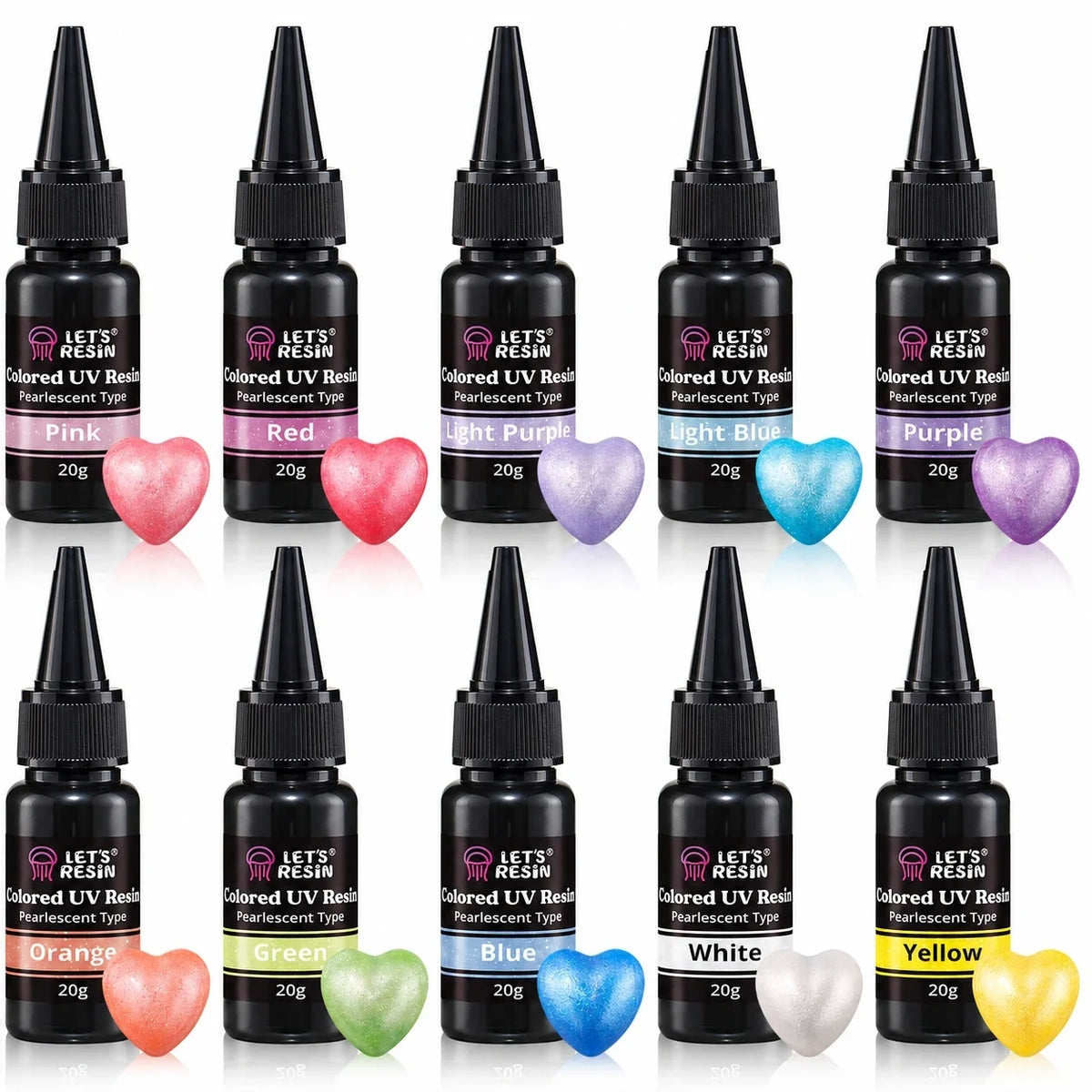 Let's Resin 12 colors X 20g UV Resin kit