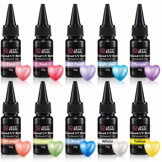 Let's Resin 12 colors X 20g UV Resin kit