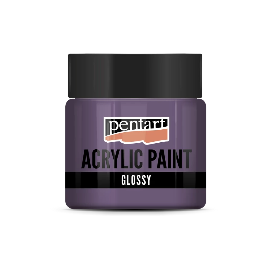Acrylic paint glossy dark violet