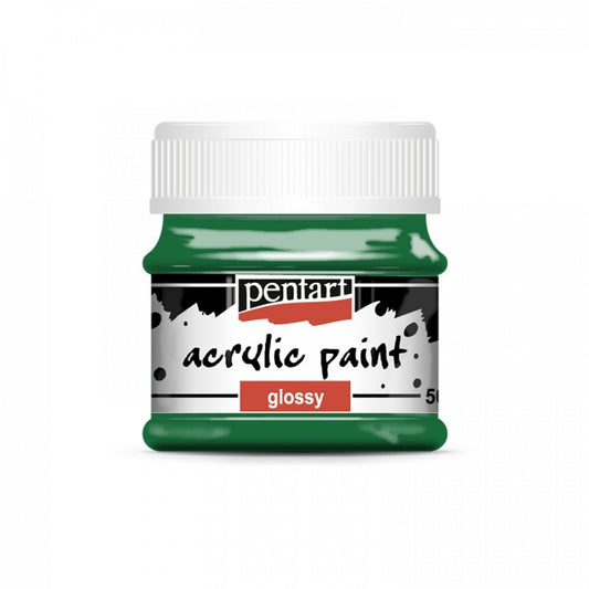 Acrylic paint glossy pine green