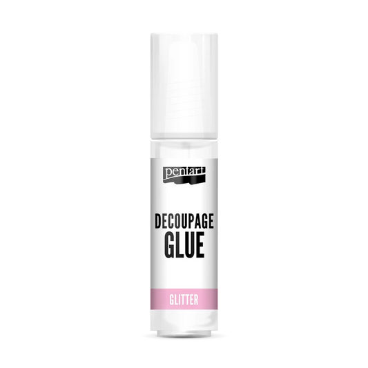 Decoupage lack & lim glitter