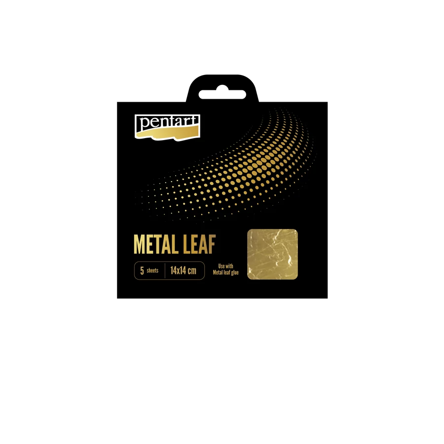 Metal Leaf Sheets – Metallfolie 14x14 cm, 5 ark