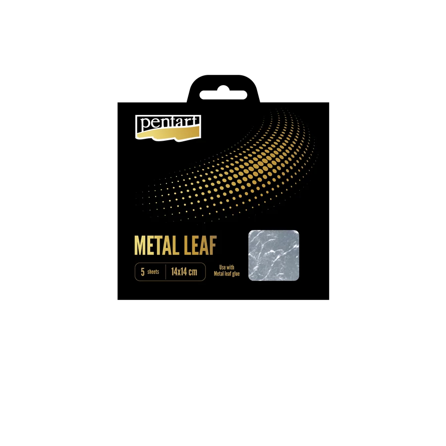 Metal Leaf Sheets – Metallfolie 14x14 cm, 5 ark