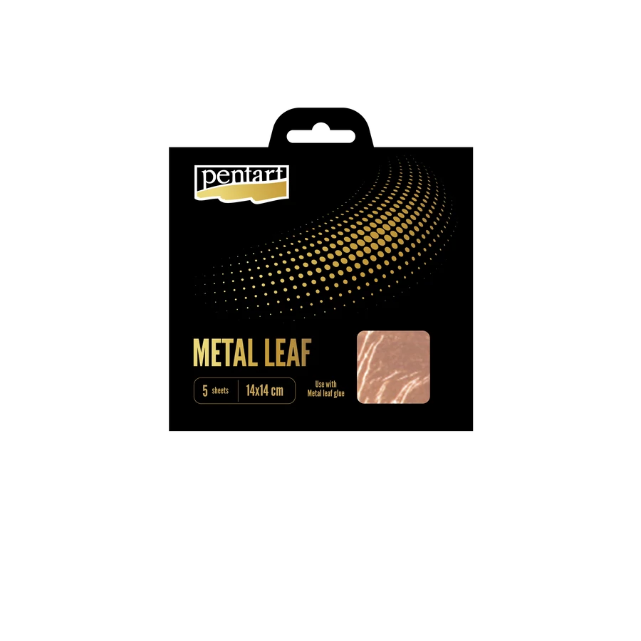 Metal Leaf Sheets – Metallfolie 14x14 cm, 5 ark