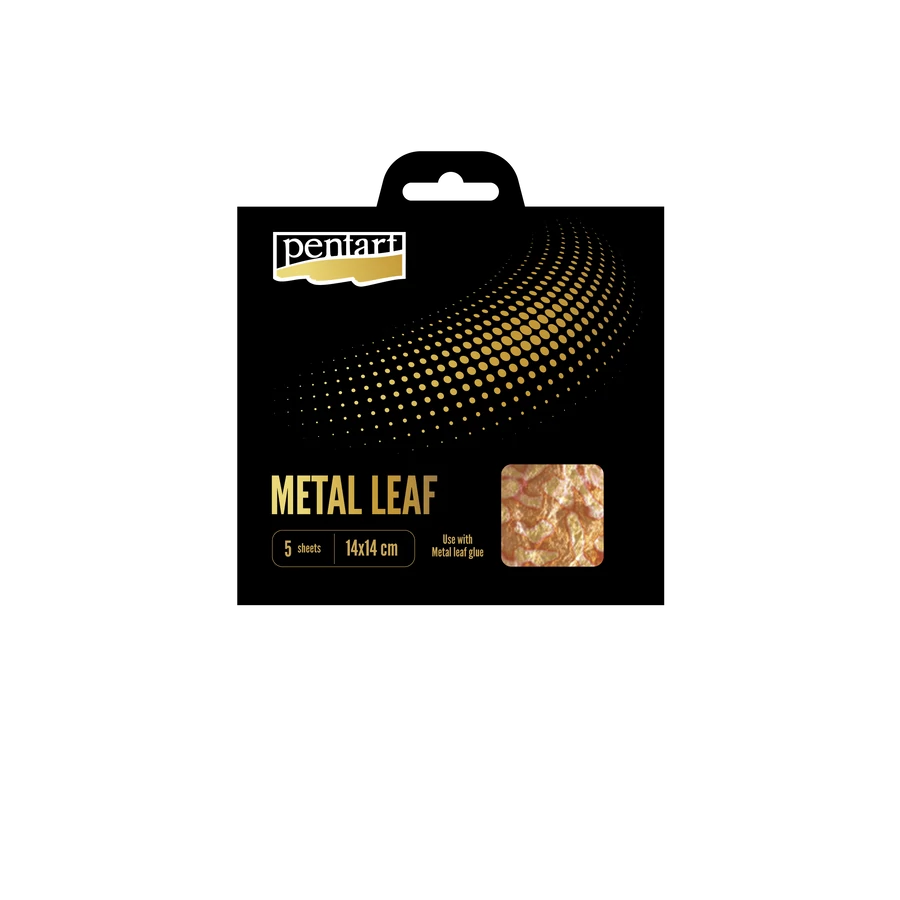 Metal Leaf Sheets – Metallfolie 14x14 cm, 5 ark