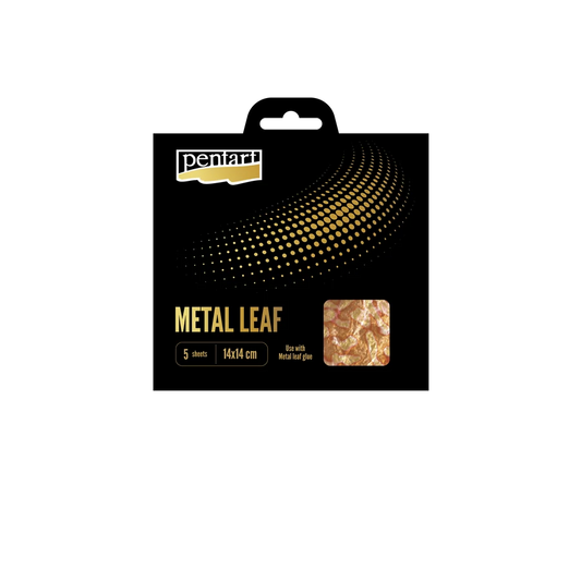 Metal Leaf Sheets – Metallfolie 14x14 cm, 5 ark