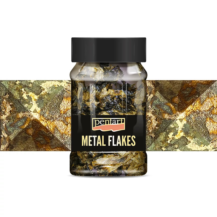 Metal Flakes – Blandade metallflingor 1 g