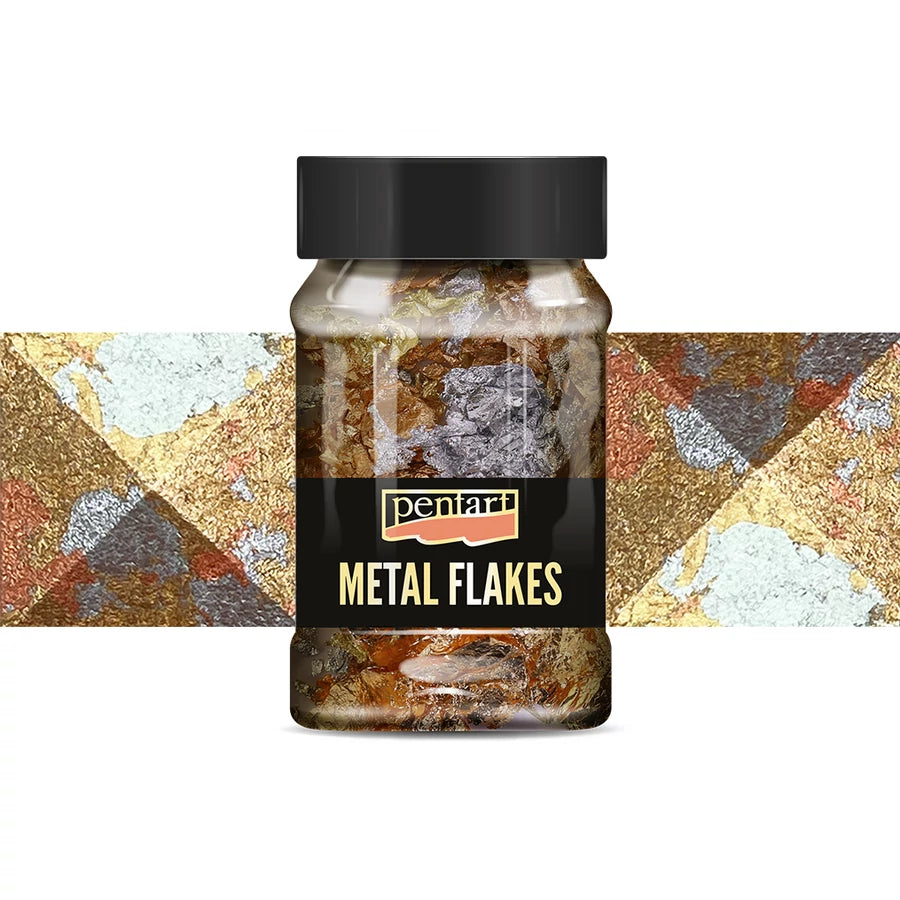 Metal Flakes – Blandade metallflingor 1 g