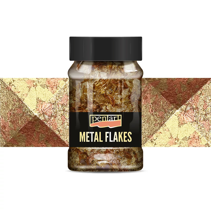 Metal Flakes – Blandade metallflingor 1 g