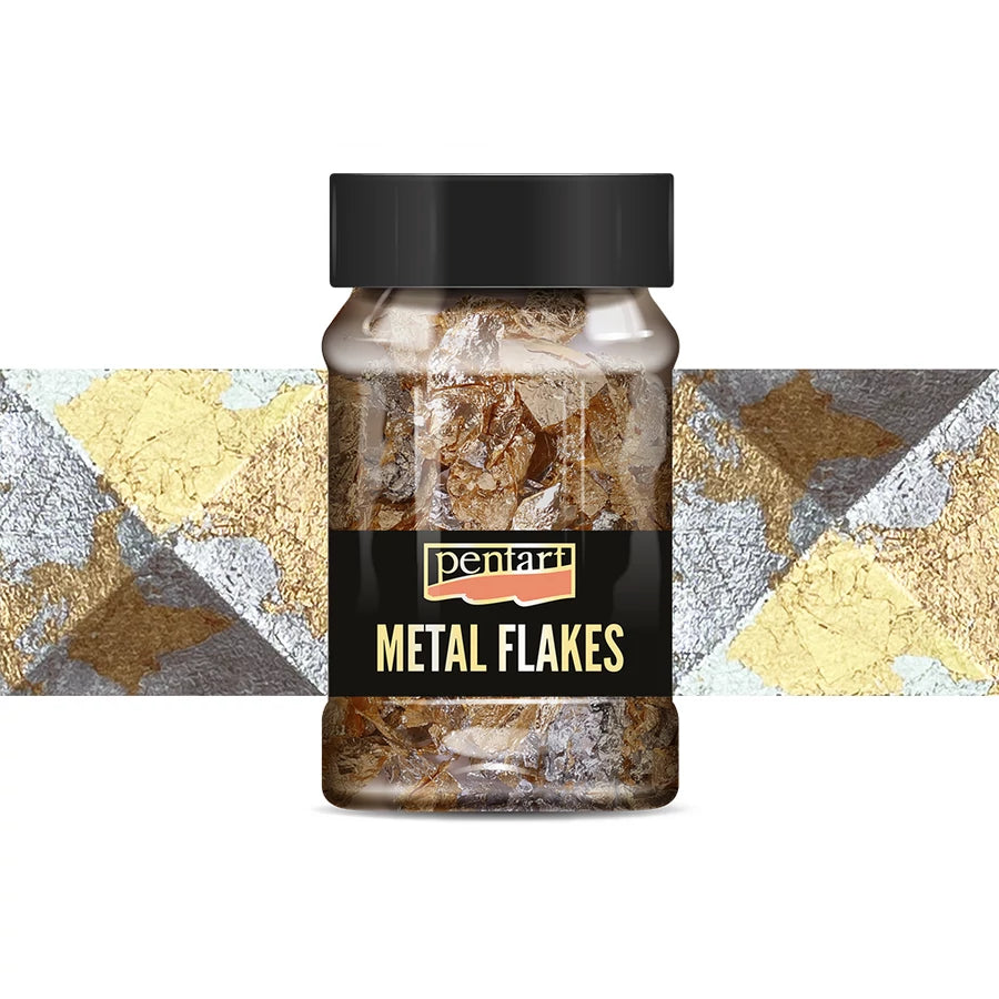 Metal Flakes – Blandade metallflingor 1 g