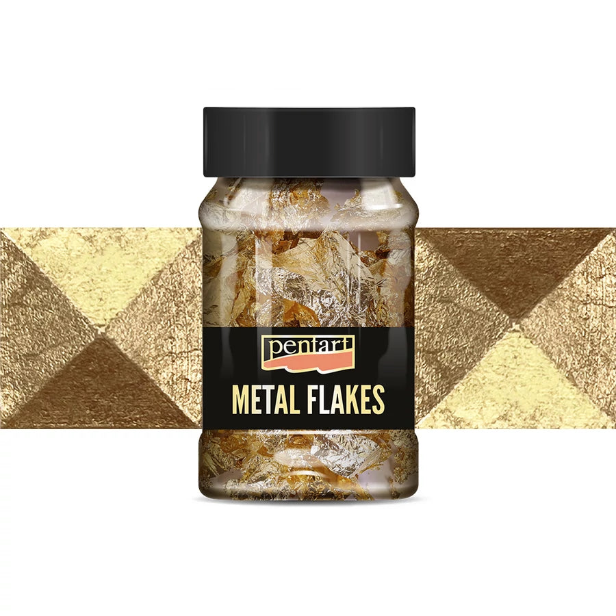 Metal Flakes – Blandade metallflingor 1 g
