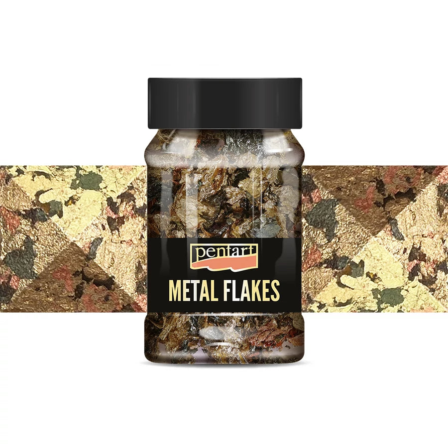 Metal Flakes – Blandade metallflingor 1 g