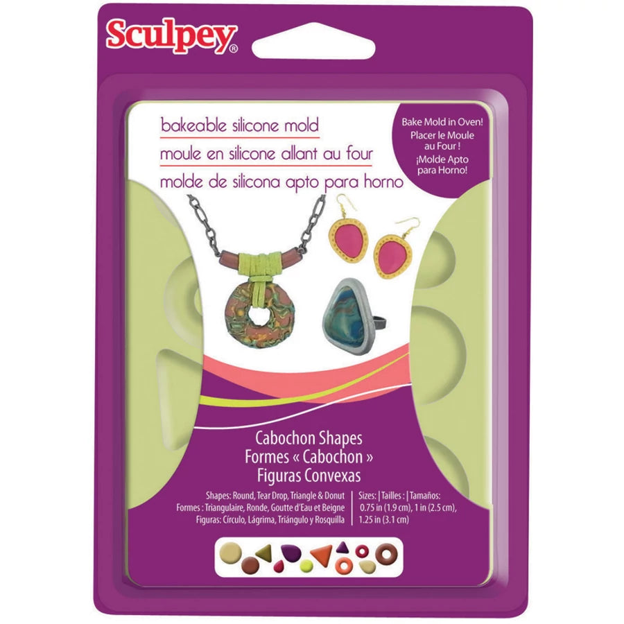 Sculpey bakbar silikonform - Cabochon