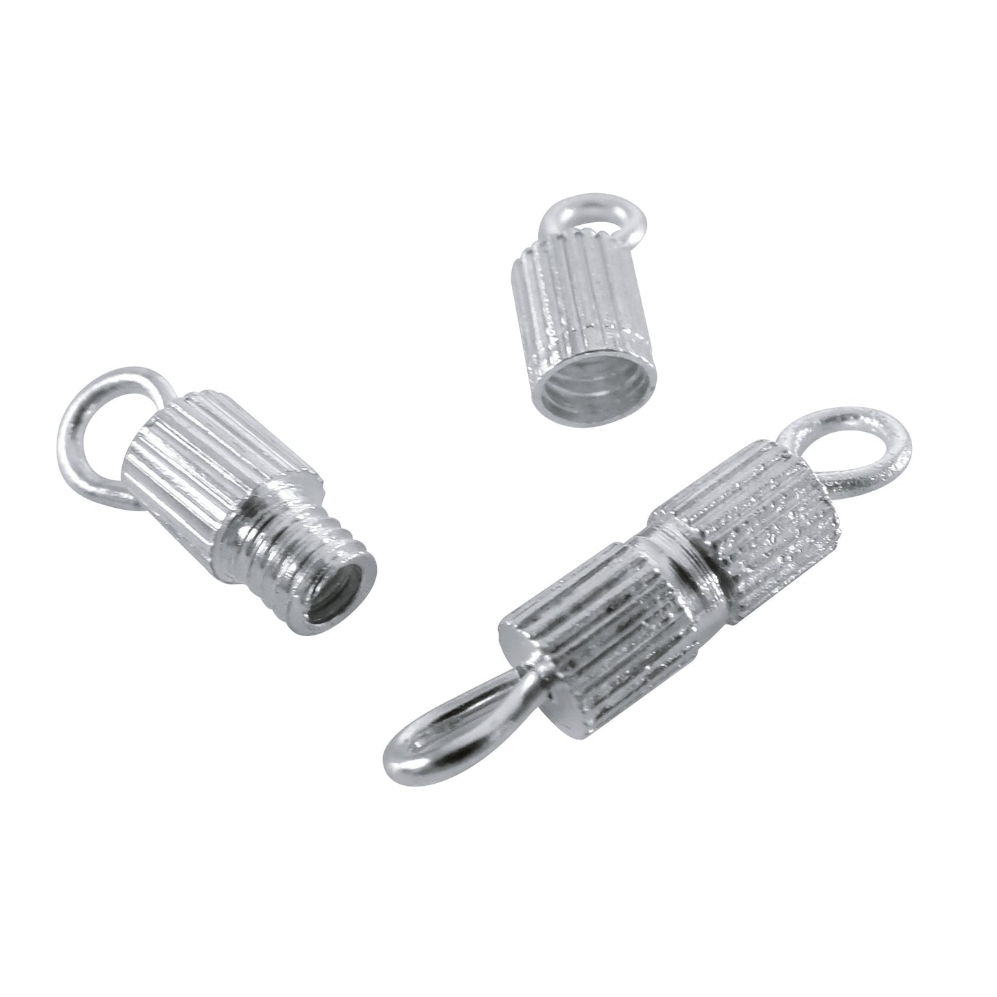 Smyckeslås cylinder x4 silver