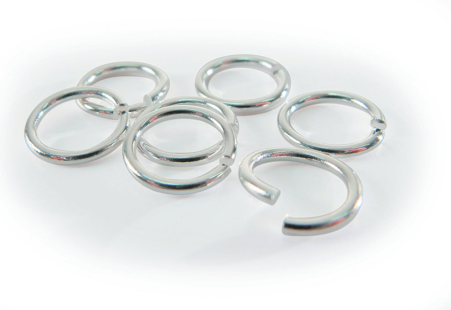 Hoppringar silver 7 mm – 20 st