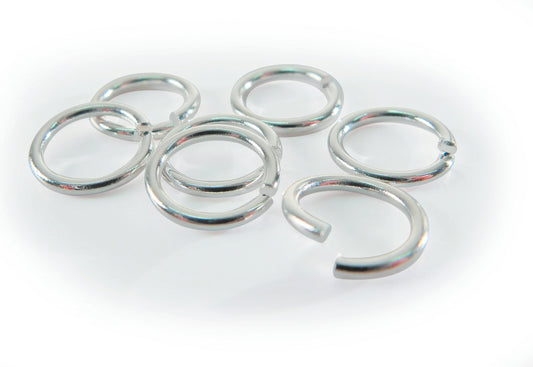 Hoppringar silver 7 mm – 20 st