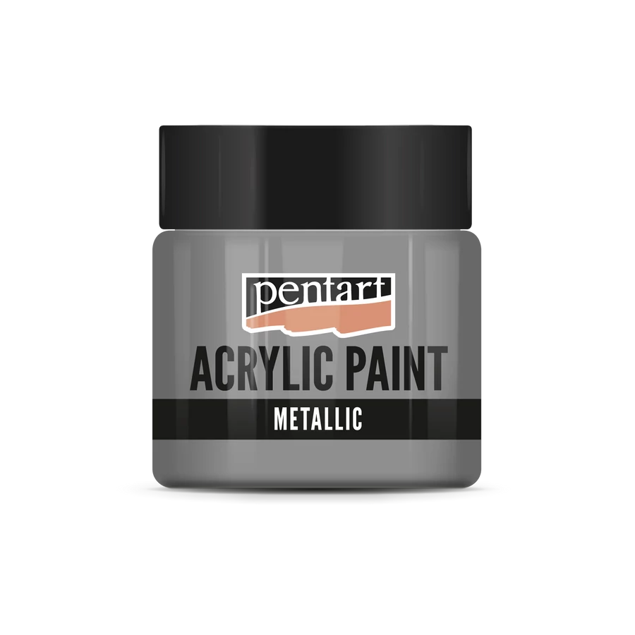 Acrylic paint metallic 50 ml silver touch