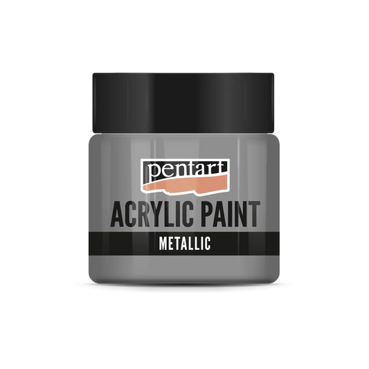 Acrylic paint metallic 50 ml silver touch