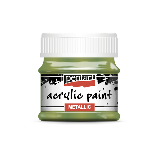 Acrylic paint metallic 50 ml green
