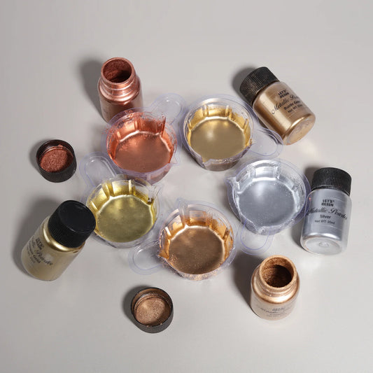 Lets Resin Metallic Pigment Powder - 5  X 20ml – köp hos Konstnärsfabriken
