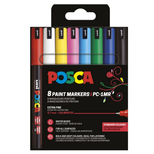 Posca PC-1MR 8-set