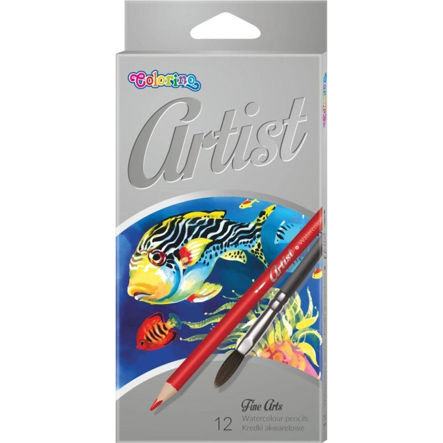 Artist watercolor pencils 12-p