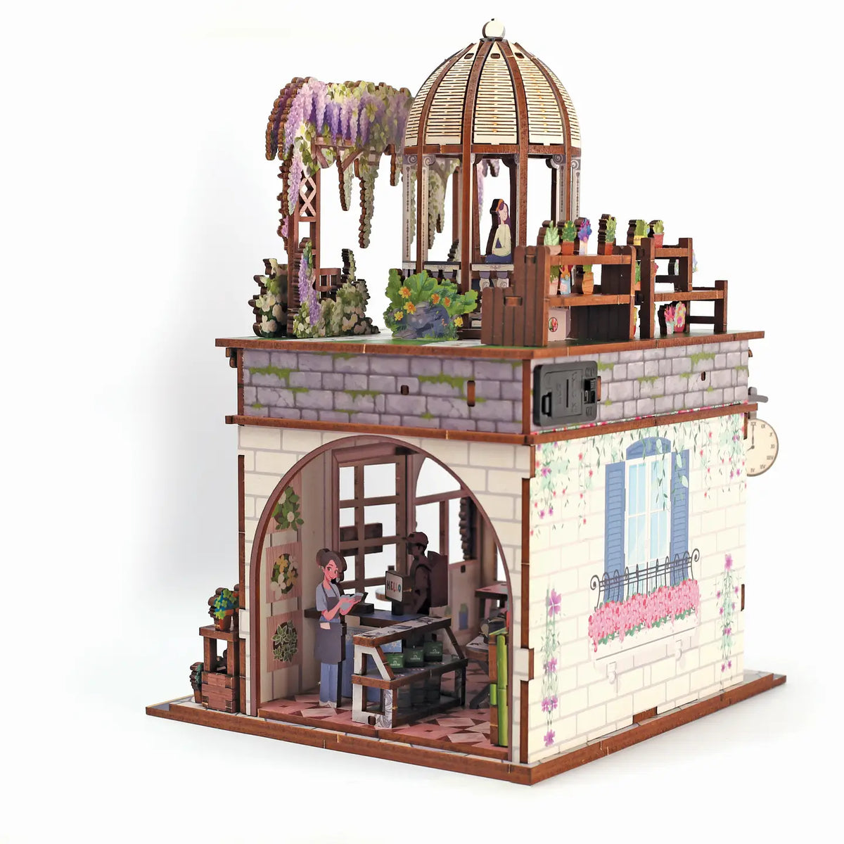 Flower Shop – 3D-modell i trä