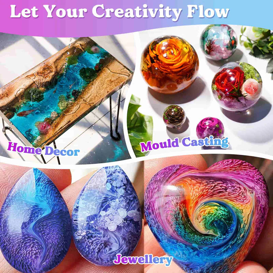 Let´s Resin Clear Resin 2 x 500ml (34oz)