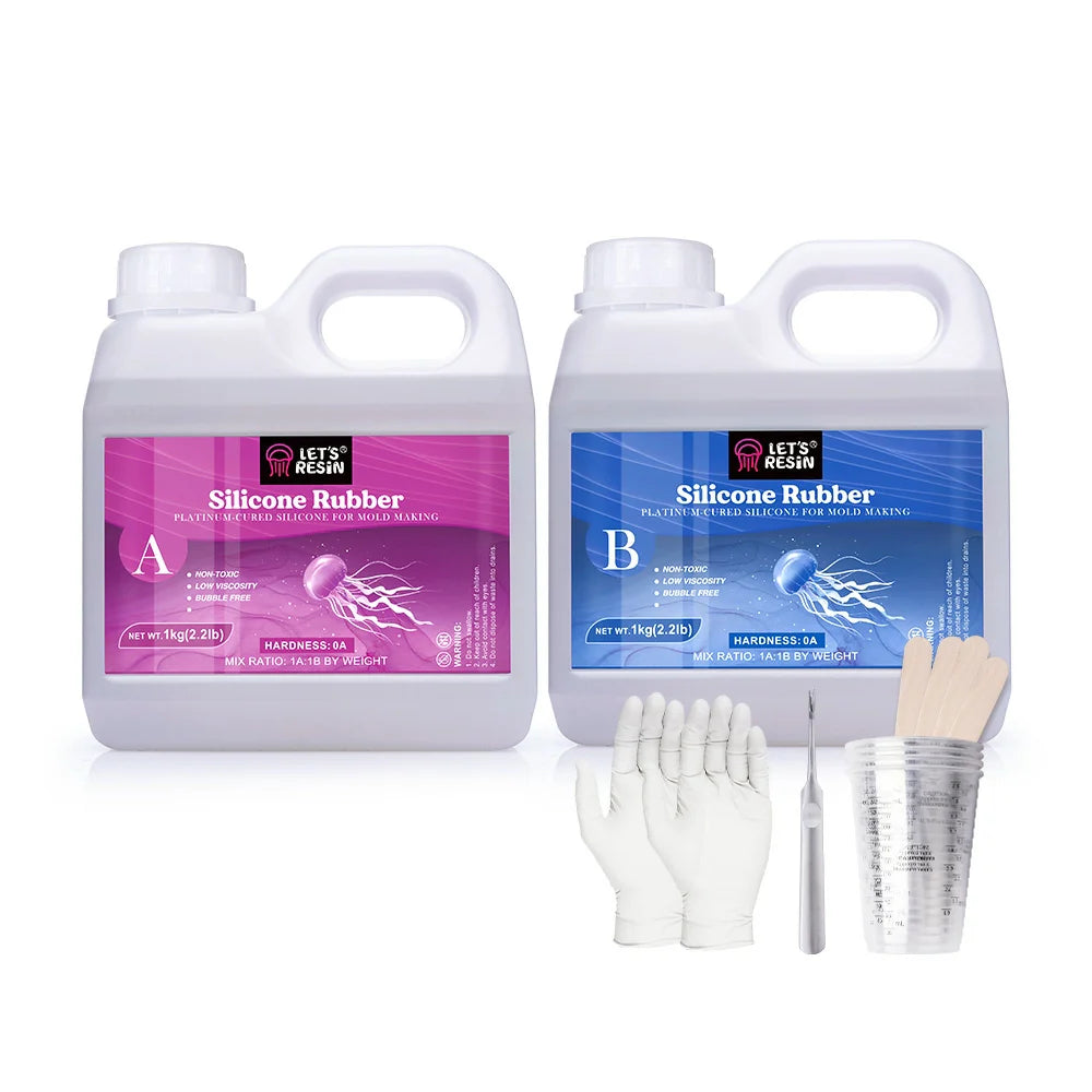 LET'S RESIN Silicone Mold Making 2kg Kit 0A