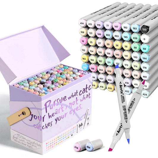 Arrtx Pastel 66 Alcohol Markers
