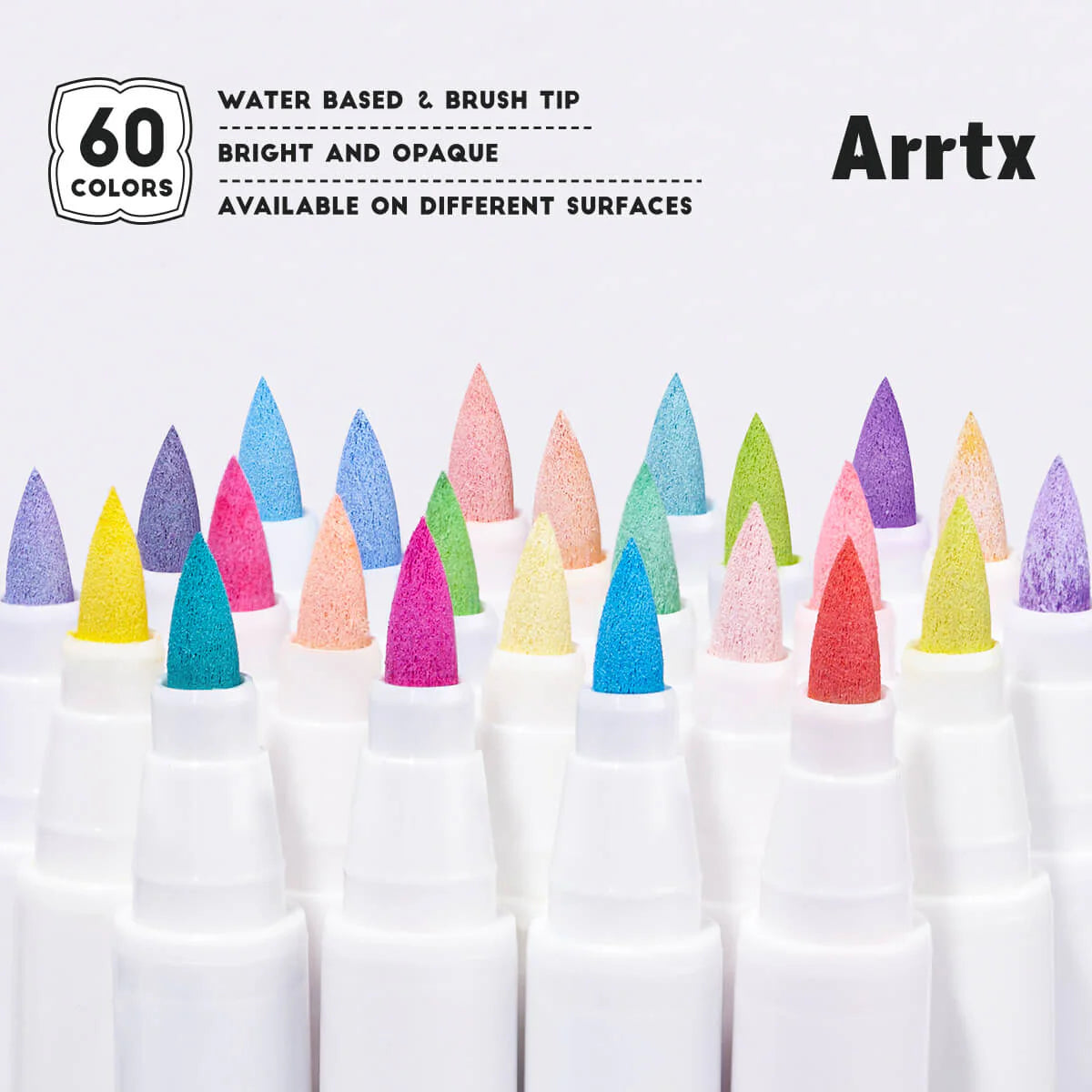 Arrtx Akrylpennor 60B – Anime Colors Brush Tip