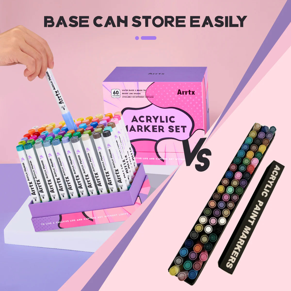 Arrtx Akrylpennor 60B – Anime Colors Brush Tip